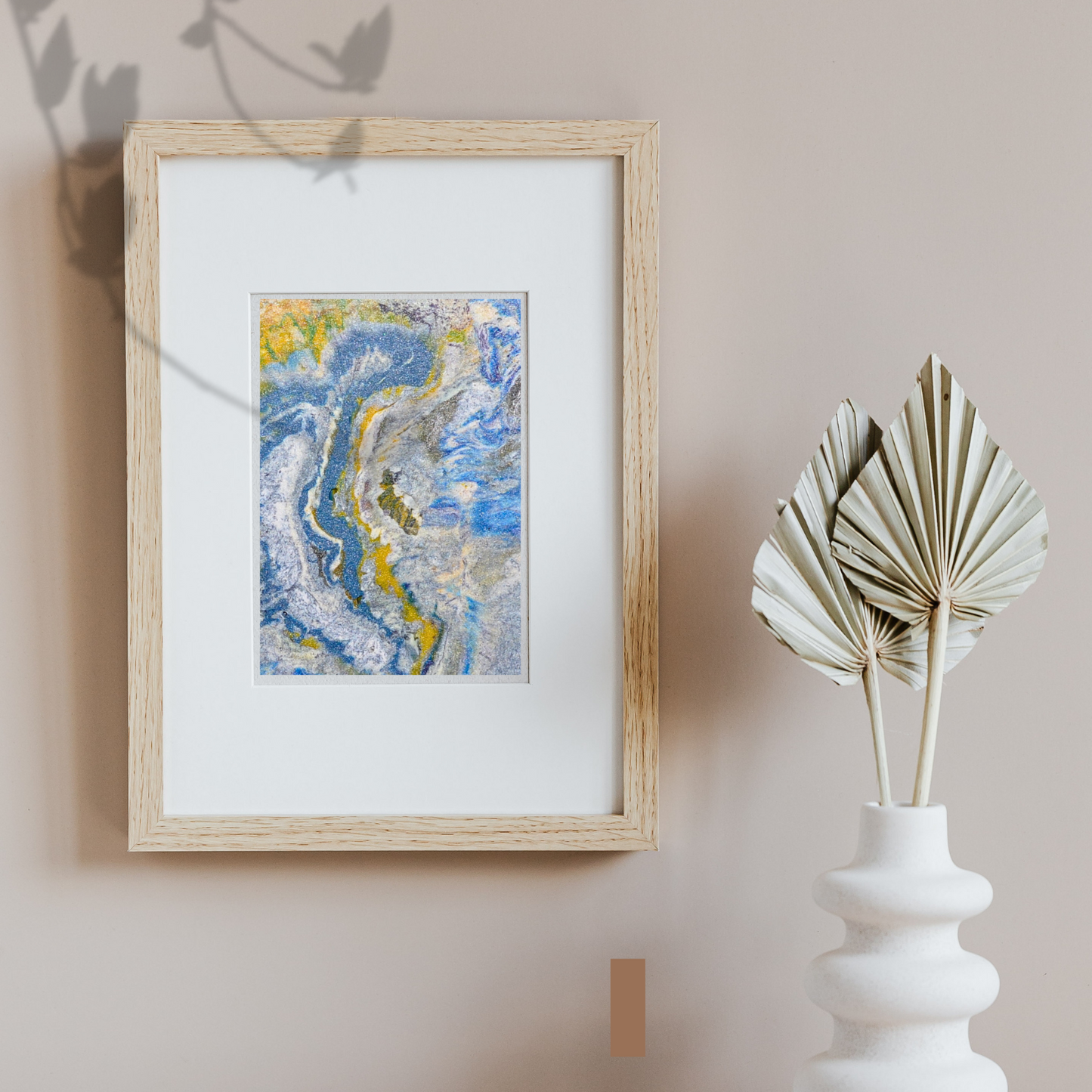 Archipelago Wall Art Abstract Digital Art wall decor yellow blue recycled plastic printable photo instant download by Jagoda Jay Sudak Keshani August 2019