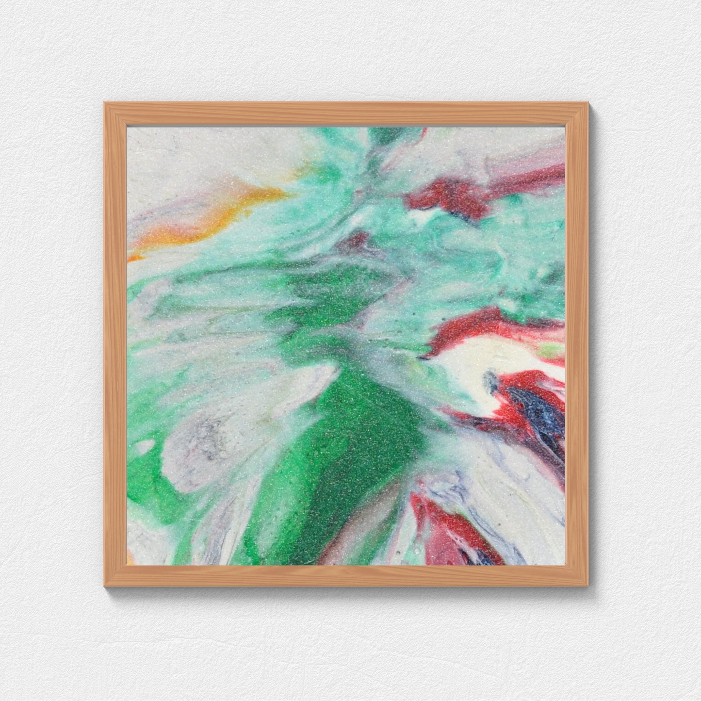 Green River Digital Wall Art by Jagoda Jay Sudak Keshani August 2019 abstract red green recycled plastic nft pdf wall decor printable instant download melted plastic
