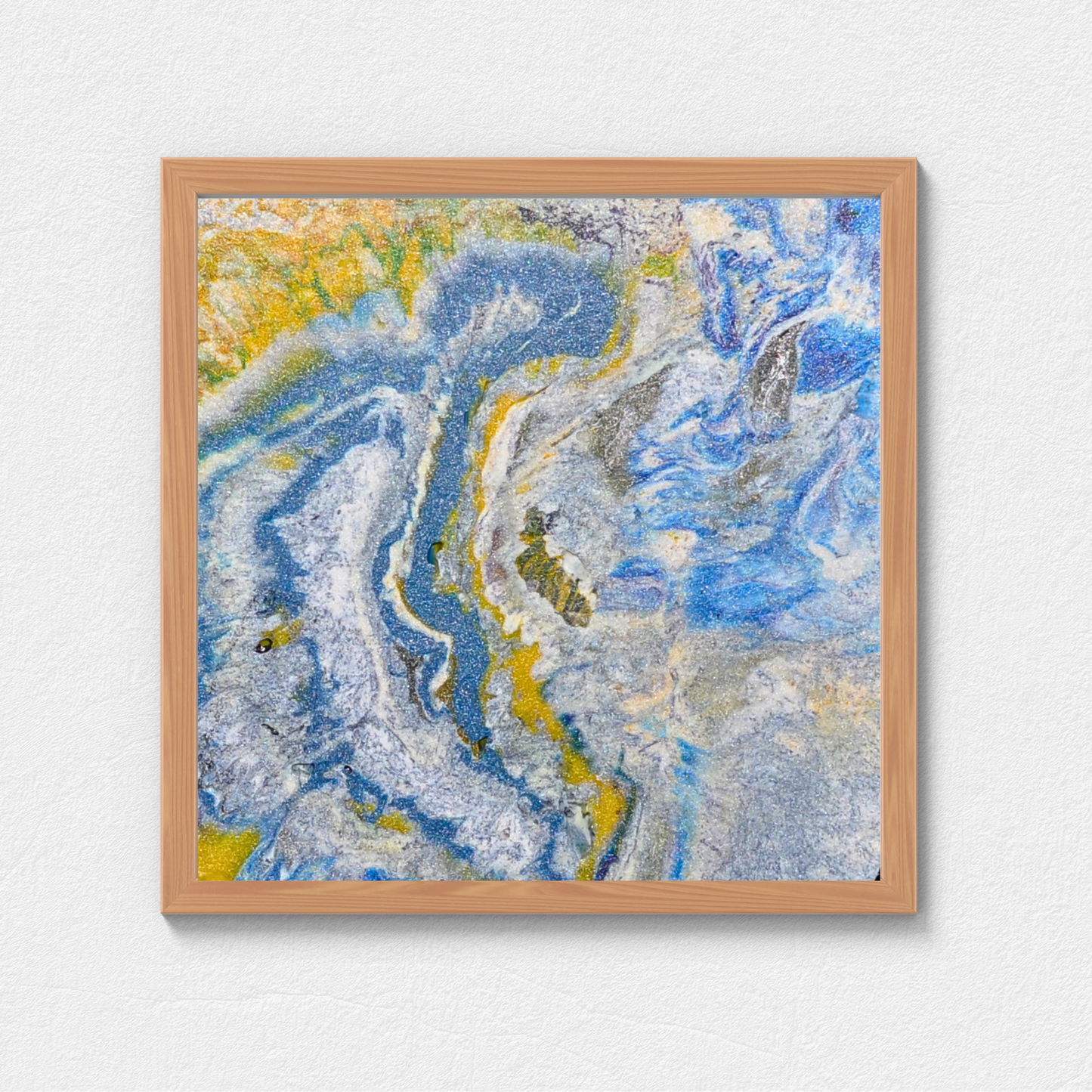 Archipelago Wall Art Abstract Digital Art wall decor yellow blue recycled plastic printable photo instant download by Jagoda Jay Sudak Keshani August 2019