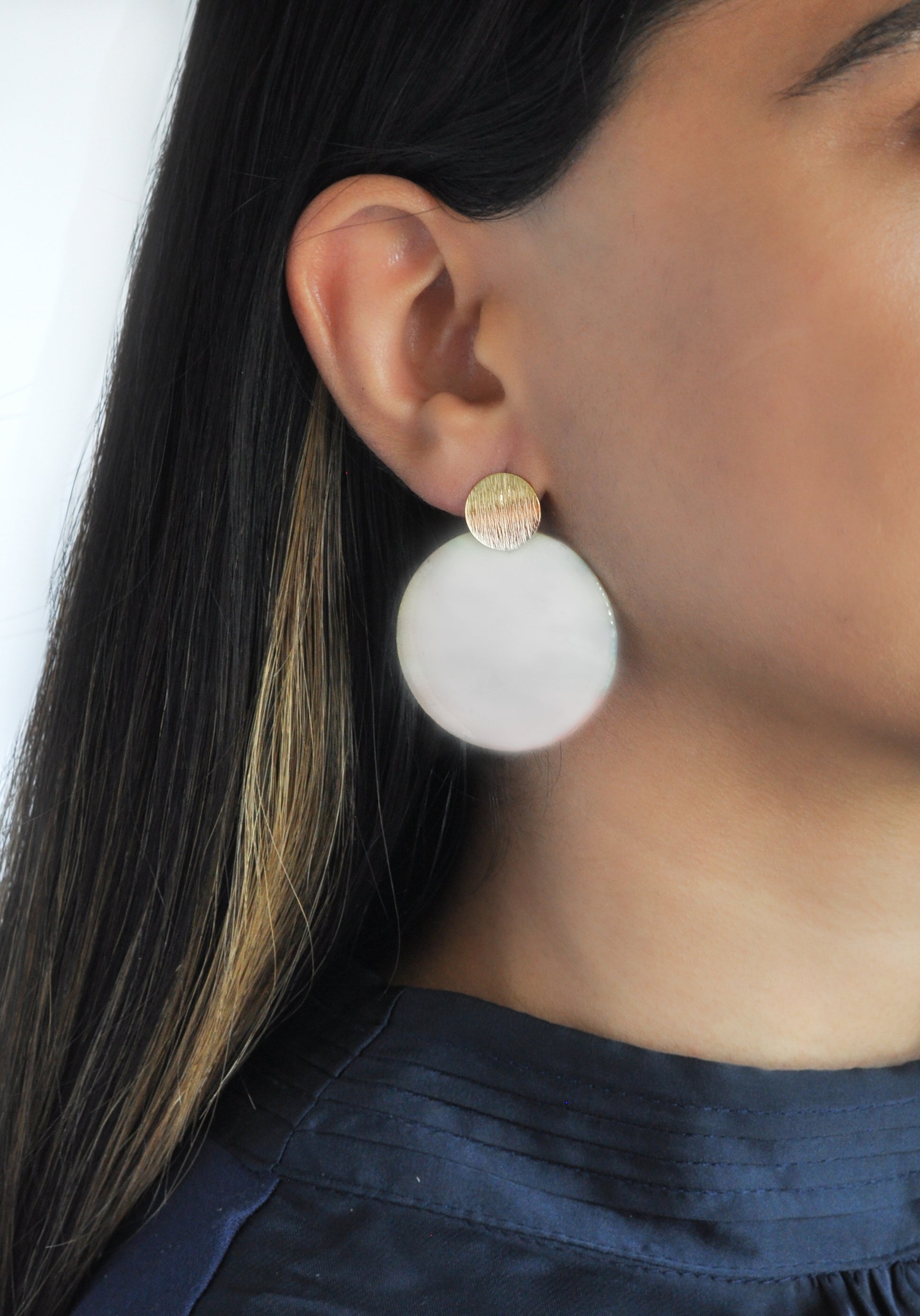 Sustainable Handmade Earrings Artesian Colourful Studs Recycled plastic eco friendly gift for her