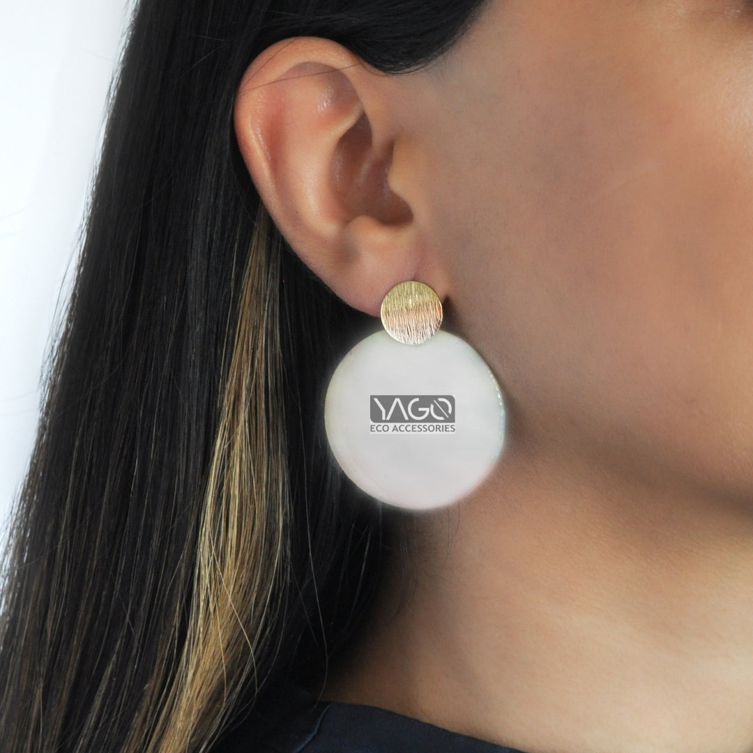 Sustainable Handmade Earrings Artesian Colourful Studs Recycled plastic eco friendly gift for her