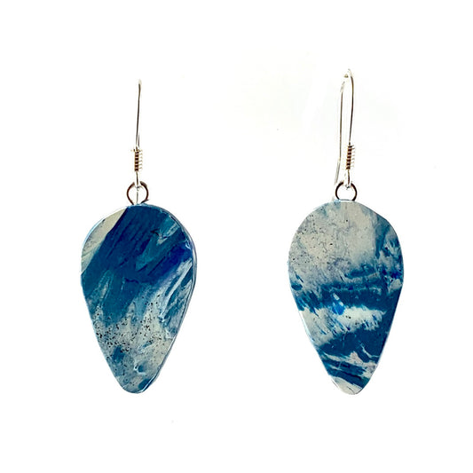 Recycled plastic necklace jewellery earrings studs handmade in London by Jagoda Jay Sudak Keshani eco gift for her him