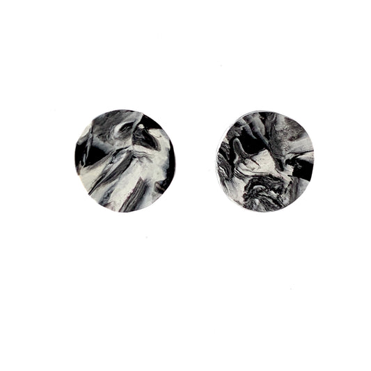 Sustainable Handmade Studs from recycled materials gift for mum Recycled plastic necklace jewellery earrings studs handmade in London by Jagoda Jay Sudak Keshani eco gift for her him