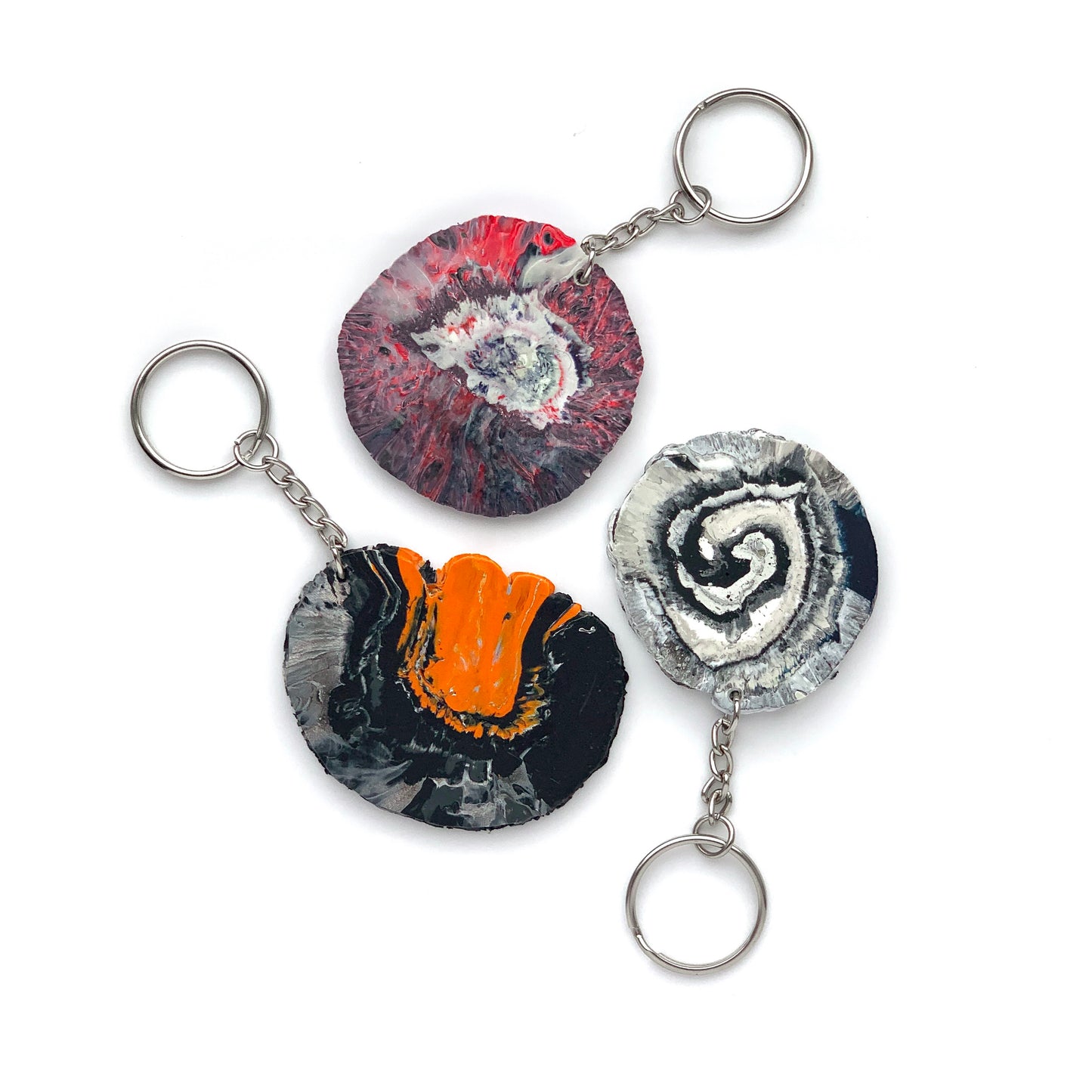 Key ring made of recycled plastic bags ban plastic bag