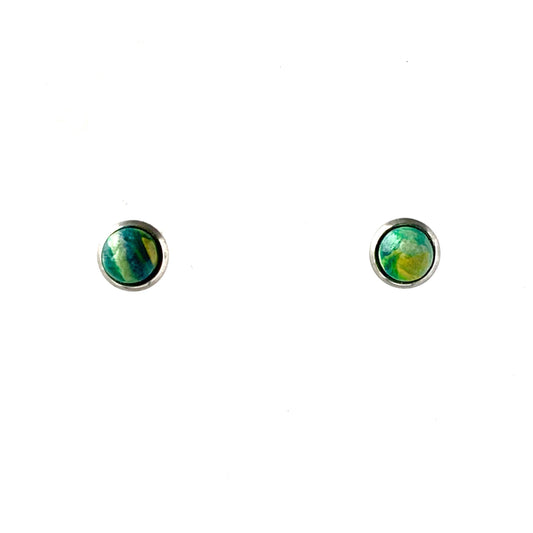 Green 6 mm Round Studs
