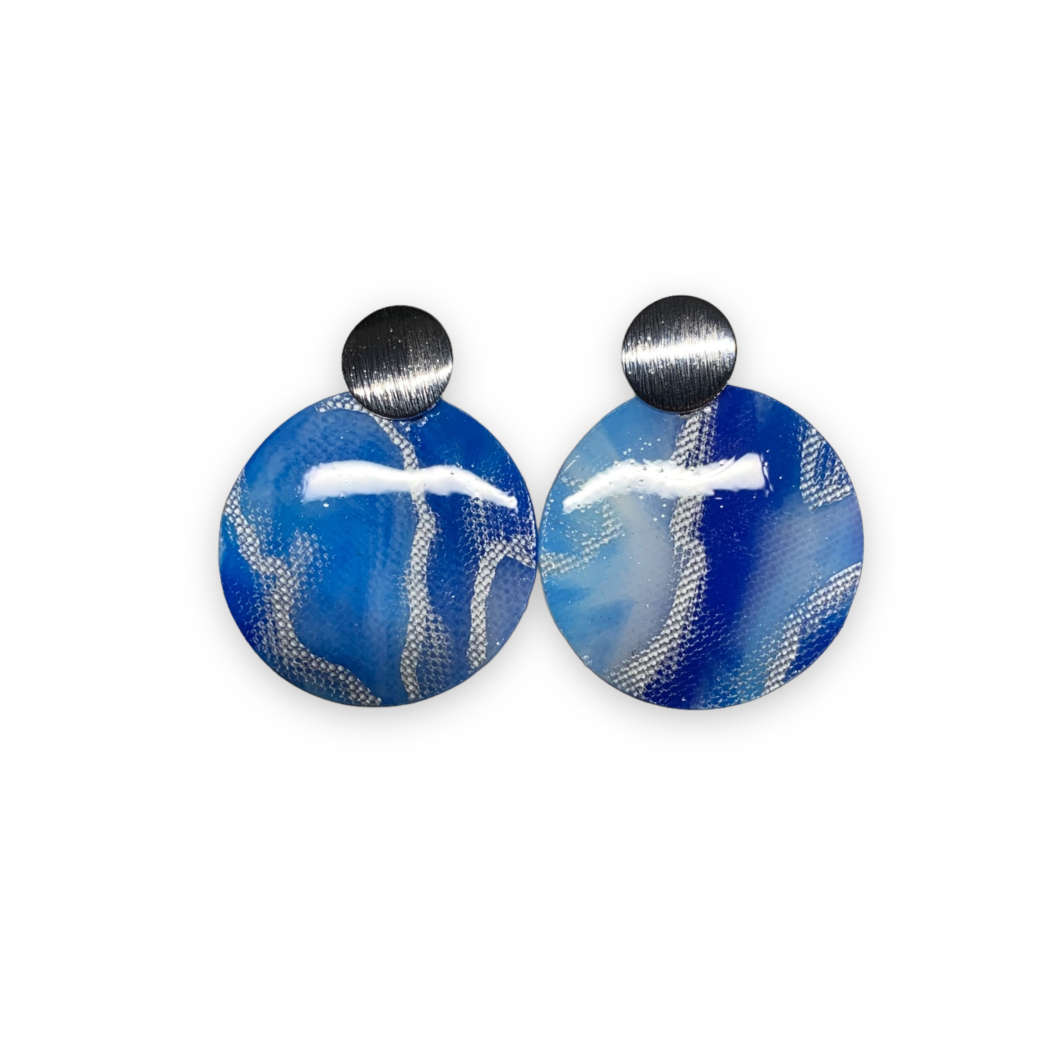 Sustainable Handmade Earrings Artesian Colourful Studs Recycled plastic eco friendly gift for her