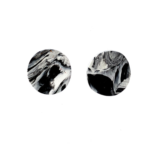Sustainable Handmade Studs from recycled materials gift for mum