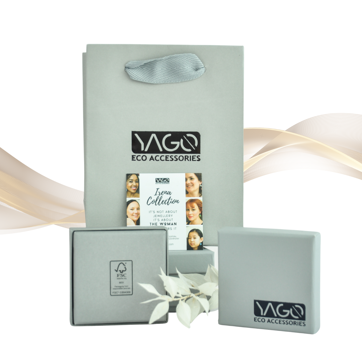 eco friendly jewellery boxes grey