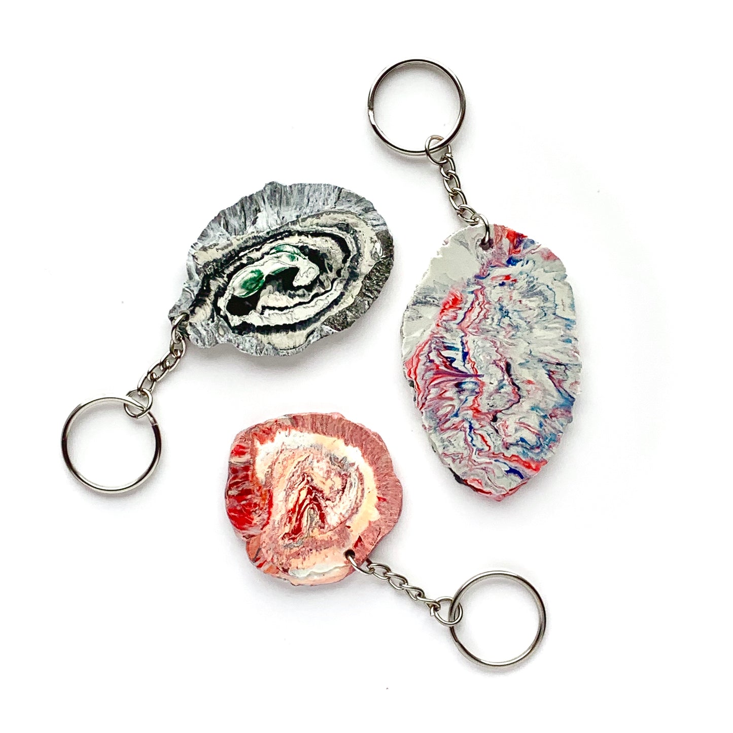 Key ring made of recycled plastic bags ban plastic bag 