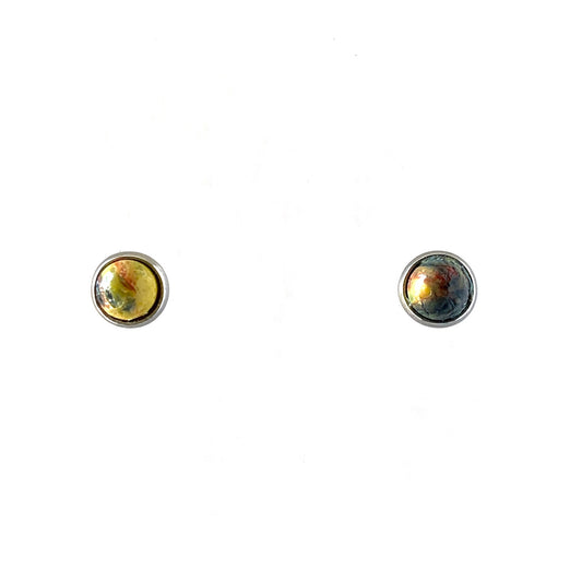 Small Studs Yellow dark blue