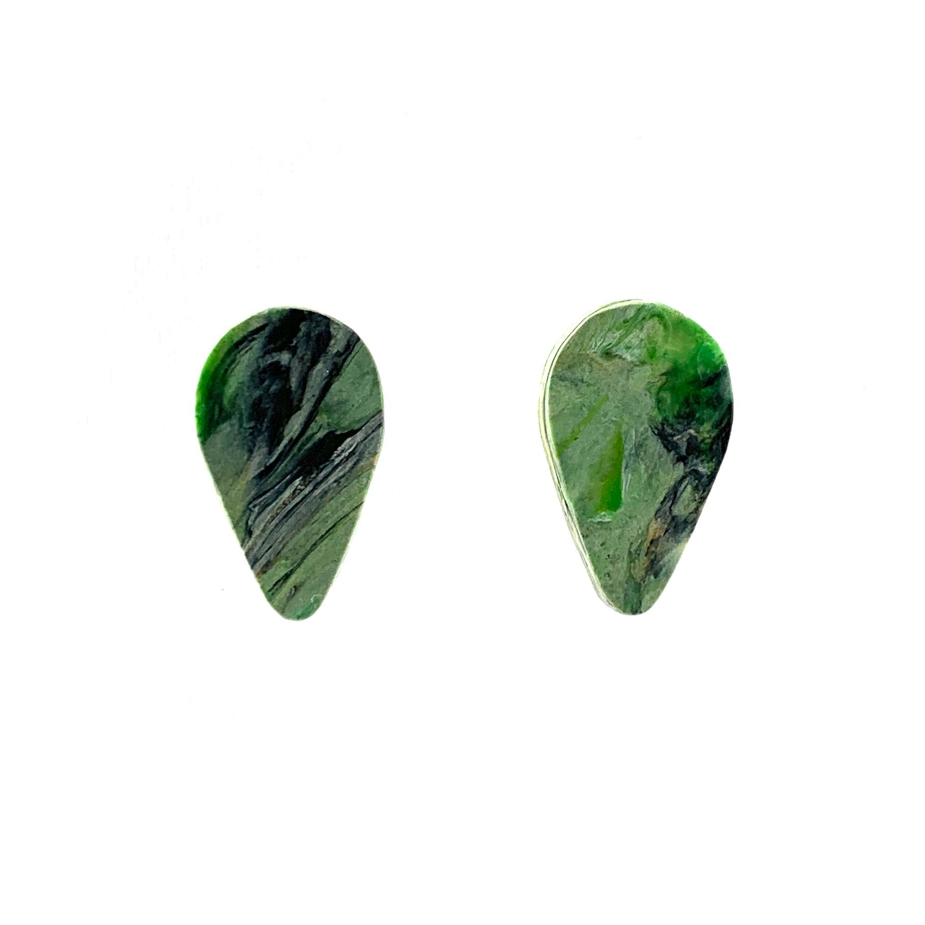 Handmade Sustainable Earrings Studs Made from Recycled Plastic Artesian Teardrops Gift for her