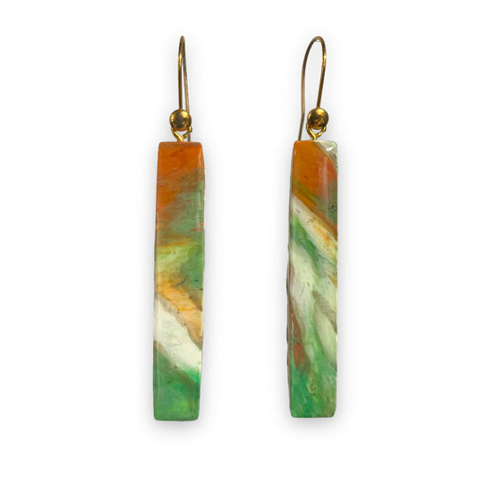 Recycled Bottle Tops Jewellery Handmade Dangle Earrings Best eco friendly gift